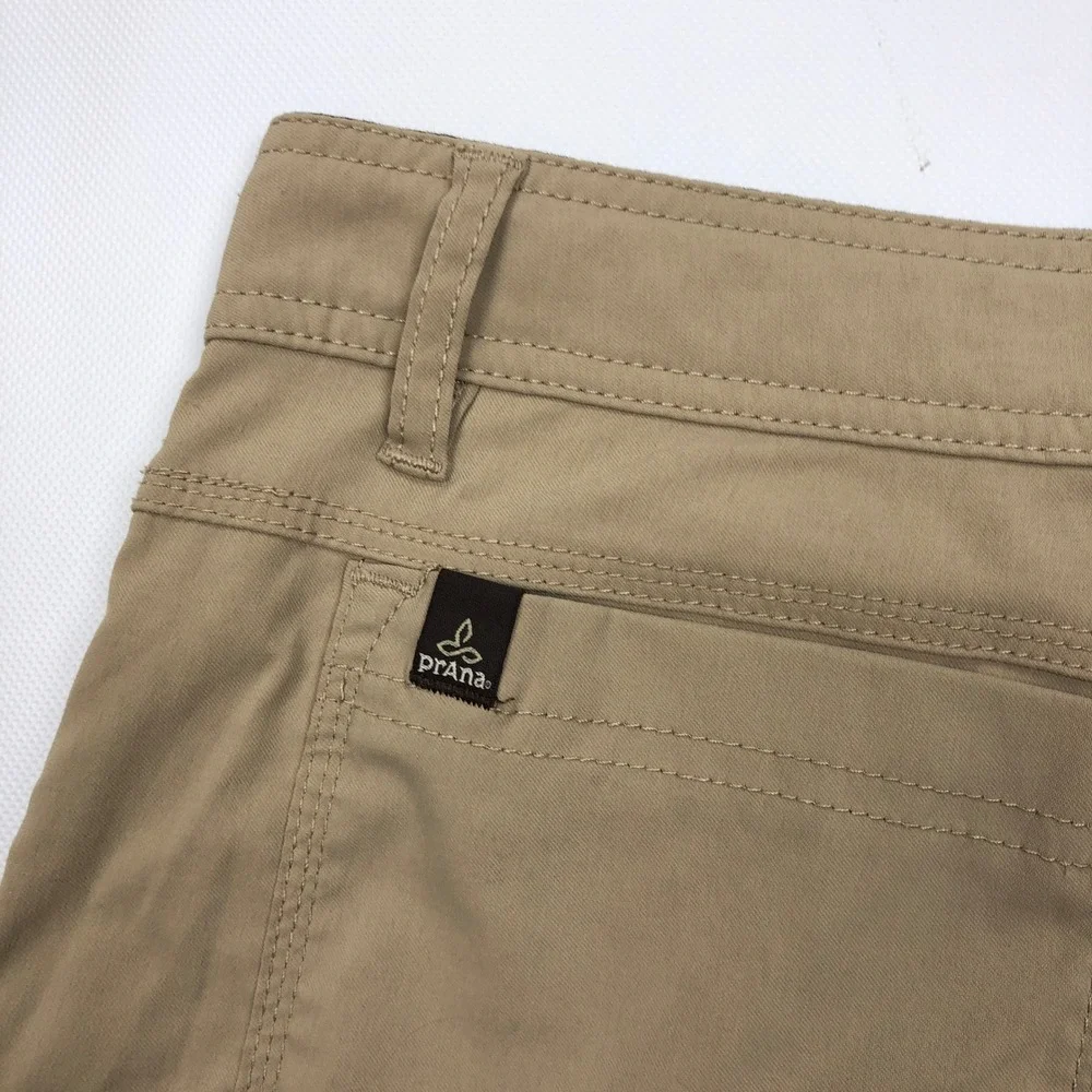 Prana Zion Cargo Shorts Mens Large Tan Khaki Hiking Climbing Outdoor Belted